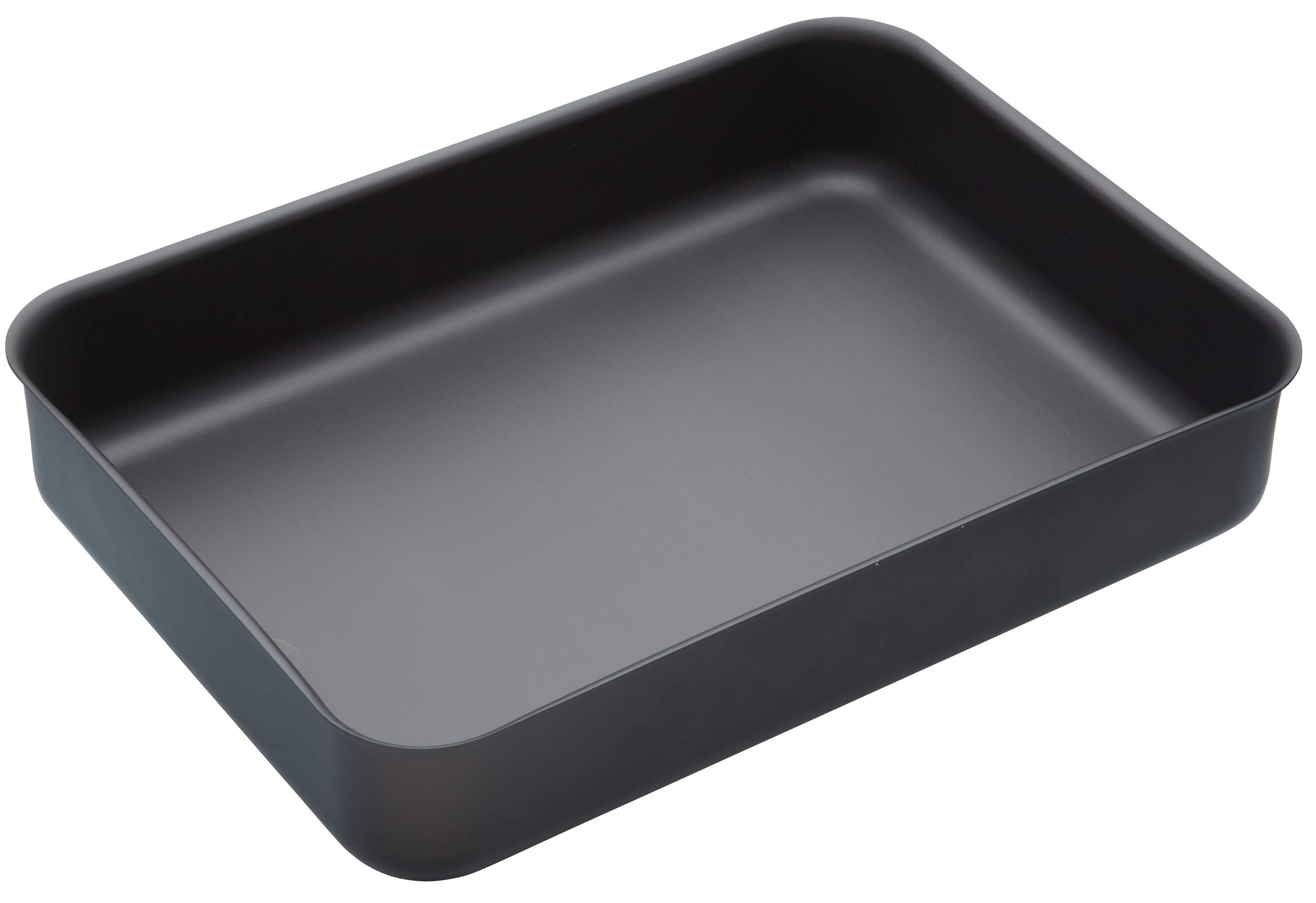 MasterClass Hard Anodised Roasting Tin, Aluminium Roaster with Teflon Non Stick Coating, 37 x 26.5cm (14.5 x 10.5), Black