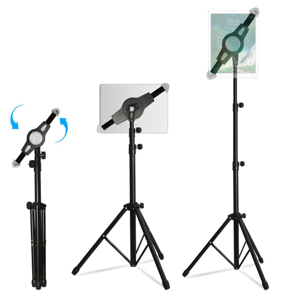Portable iPad Tablet Tripod Adjustable Stand, Costech