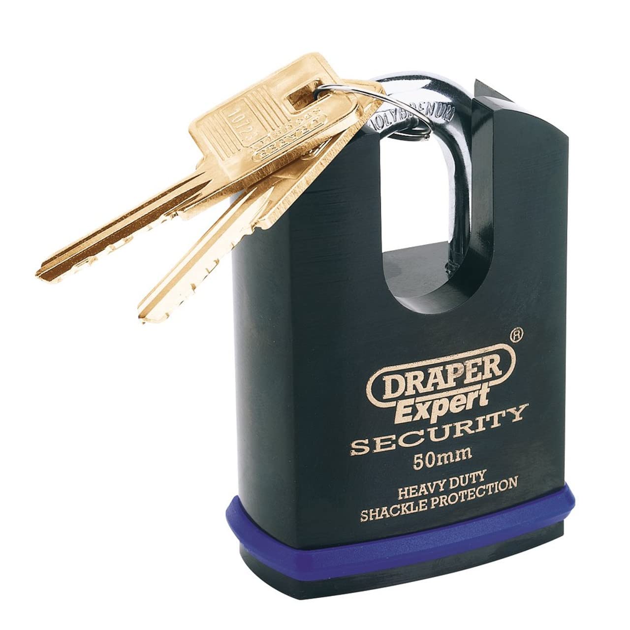 Draper 64197 Heavy Duty Solid Steel Padlock 50 Millimeters