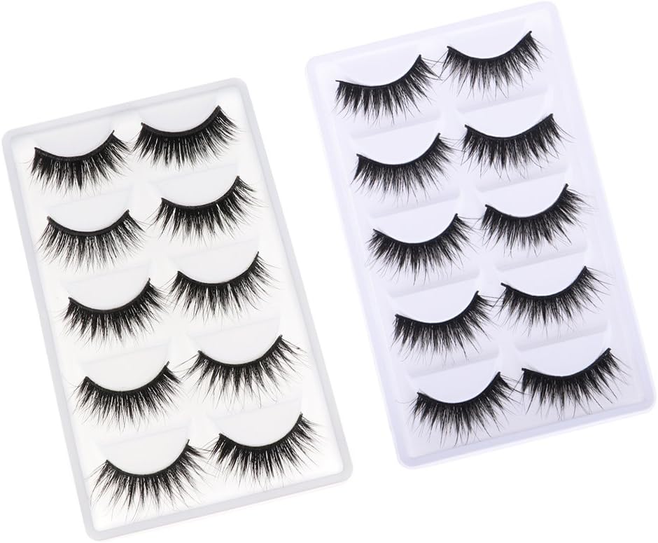 5 Pairs Black Fake Eyelashes for 12/'/' Blythe Doll DIY Making Accessory