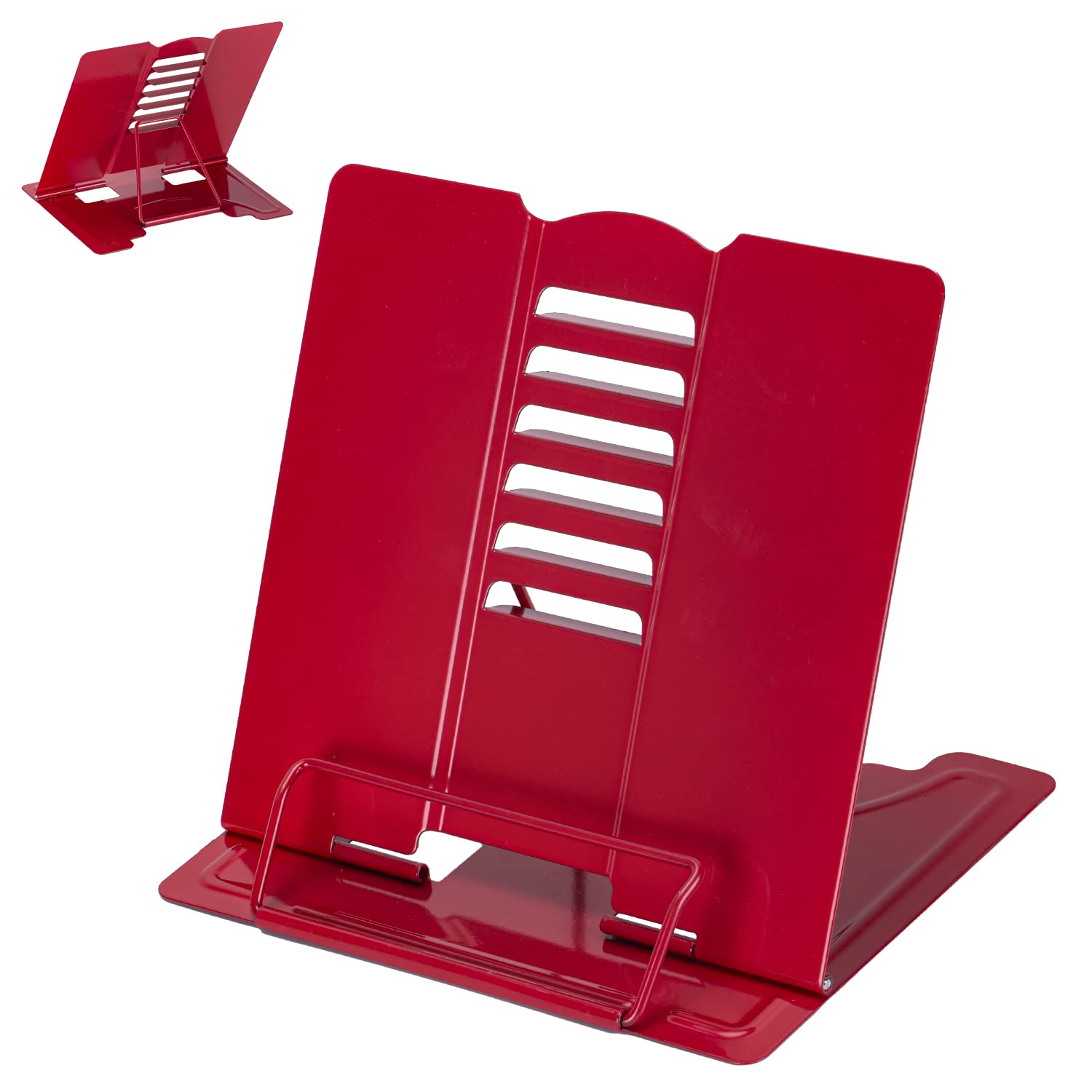 Metal Book Stand Adjustable Book Holder for Reading