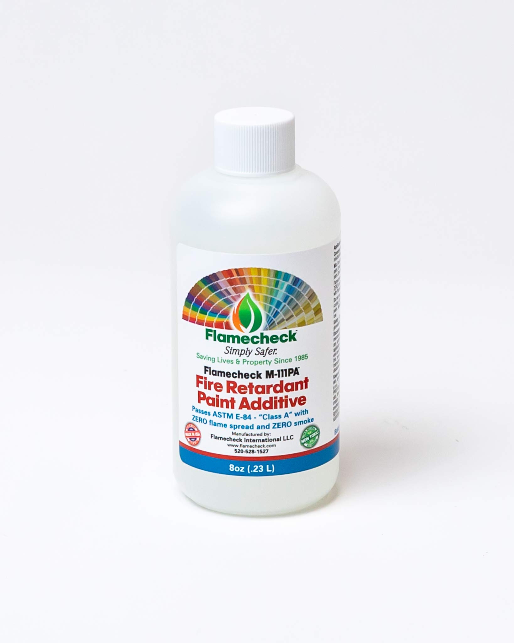 Photo 1 of Flamecheck M-111PA Fire Retardant Paint Additive (8 ounce) Mix 8 ounes to 1 US Gallon of Latex paint or primer.