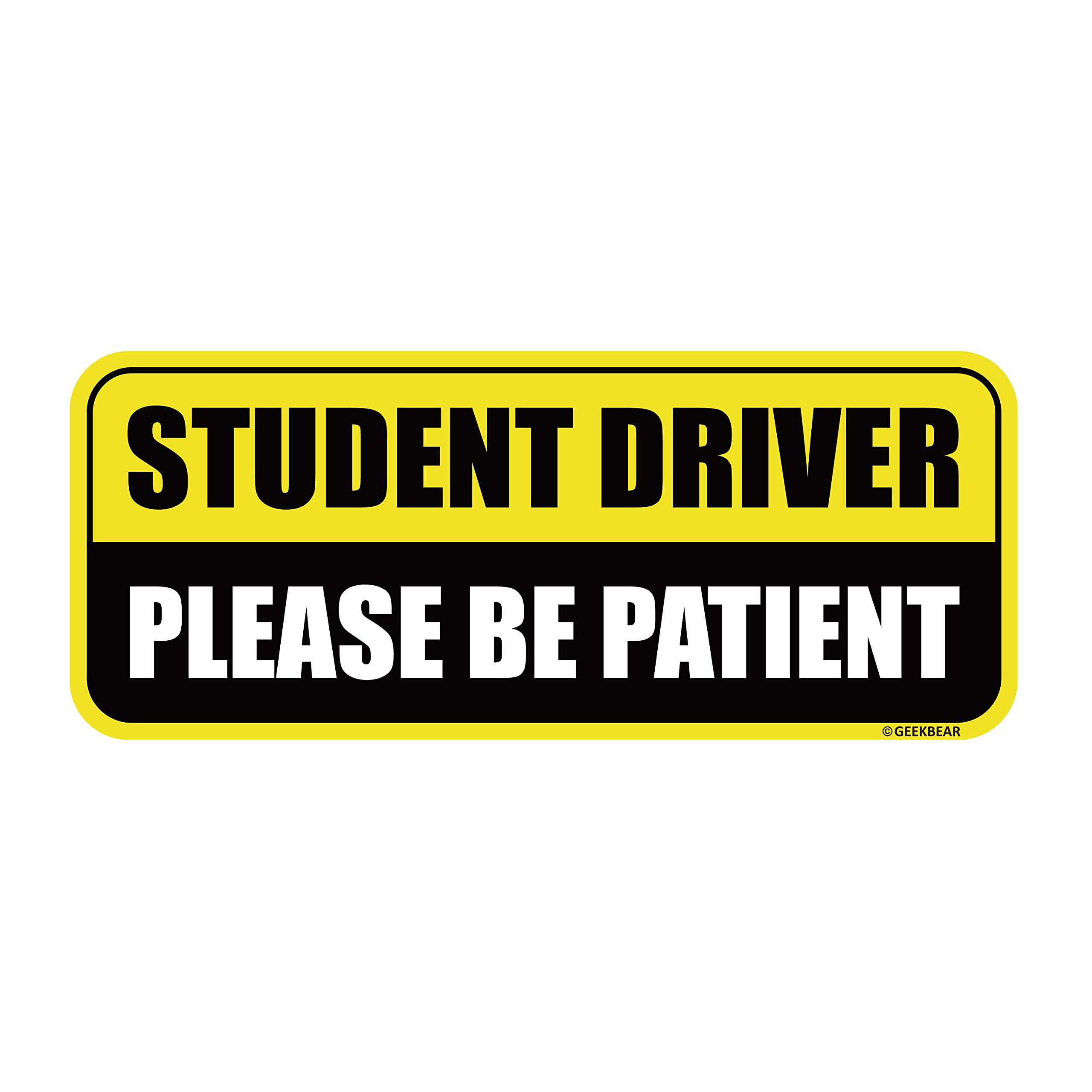 GEEKBEAR Student Driver Car Magnet