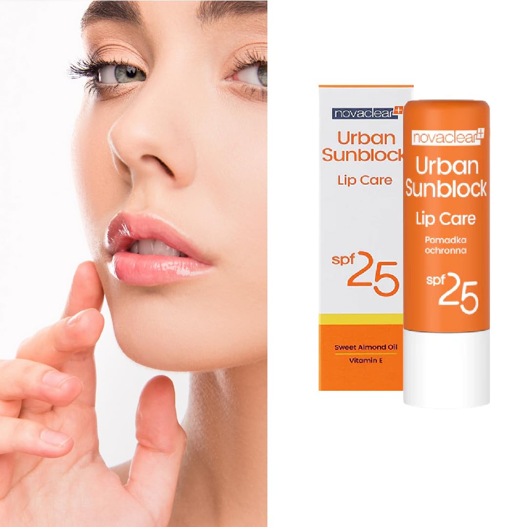 Novaclear Urban Sunblock Lip Care SPF25 with Sweet Almond Oil and Vitamin E