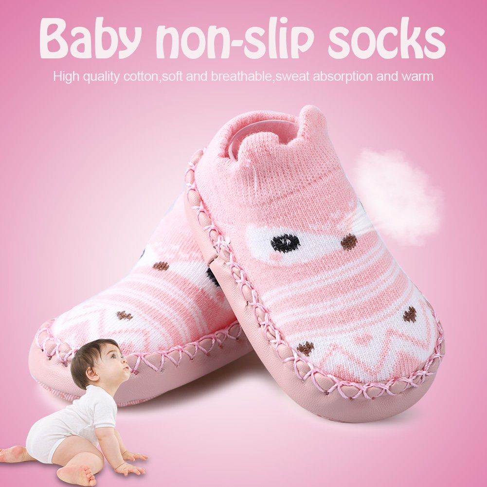 Zerodis Bebe Chaussettes Coton De Marche Pied Doux Anti Derapant Pour Nouveau Ne Nourrisson 11cm Rose Chaussures Et Sacs Chaussures Fille Helpacreche Co Za