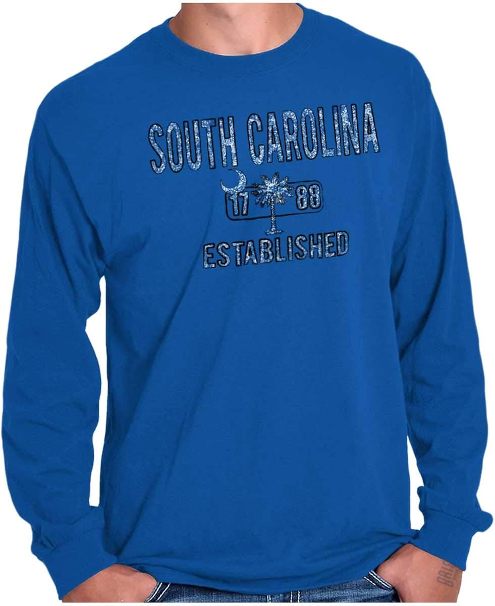 South Carolina Palmetto SC Flag Americana Long Sleeve Tee