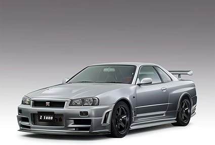 Carprints Nissan Skyline R34 Poster Print A3 4x297mm Ni04a3 Amazon Co Uk Kitchen Home