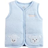 Monvecle Baby Cotton Warm Vests Unisex Infant to Toddler Padded Waistcoat