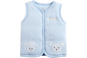 Monvecle Baby Cotton Warm Vests Unisex Infant to Toddler Padded Waistcoat
