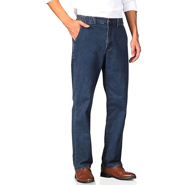 Soojun Men's Classic Fit Comfort Waist Flex Pant - Wrinkle Resistant Twill Dress Pants With Stretch