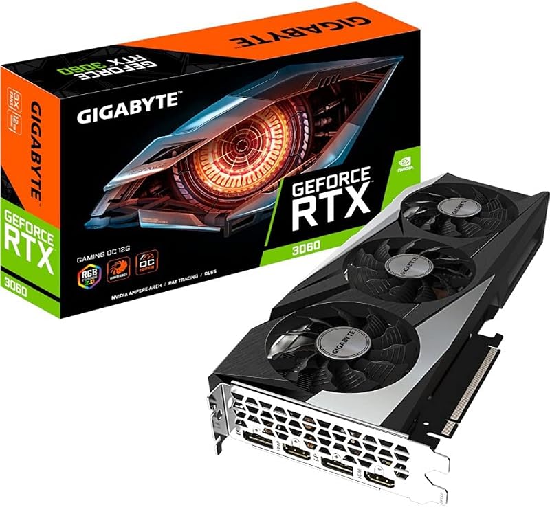 Gigabyte GeForce RTX 3060 GAMING OC 12GB GDDR6 192-bit PCIe 4.0 RGB