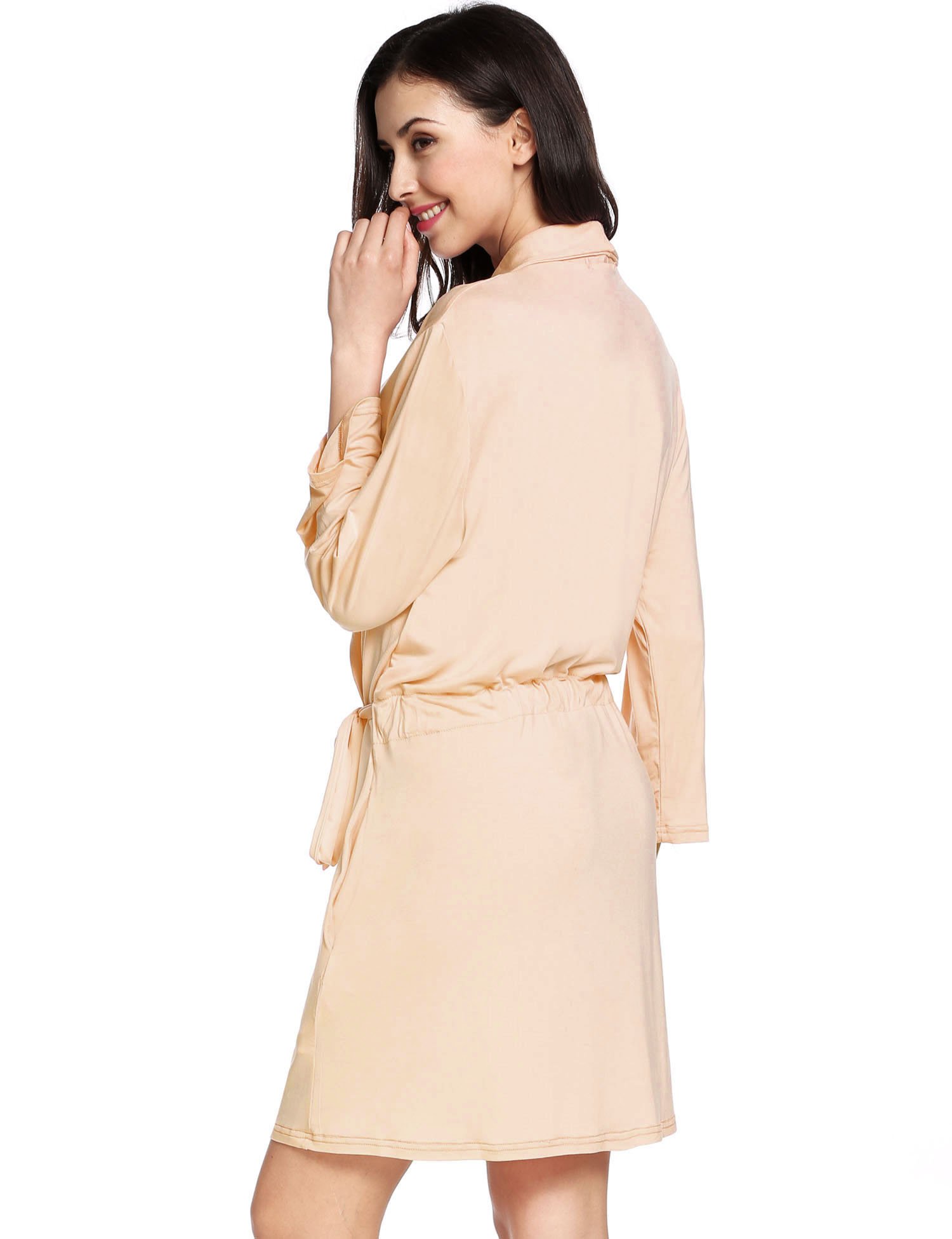 L\'amore Womens Robe Soft Kimono Robes Cotton Bathrobe Sleepwear Loungewear Short