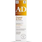 A+D Original Diaper Rash Ointment Prevents & Treats Diaper Rash, Moisturizing Skin Protectant with Vitamins A & D, Healing Sk