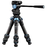 SIRUI AM223 Series Carbon Fiber Mini Travel Tripod with Two-Section Carbon Fiber Center Column (AM-223L+AT-10)