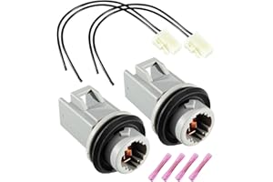 2Pcs Side Marker Light Socket with Wire Harness Fit for Honda Accord CR-V CRX Civic Prelude Del Sol Acura CL TL, Replace 3430