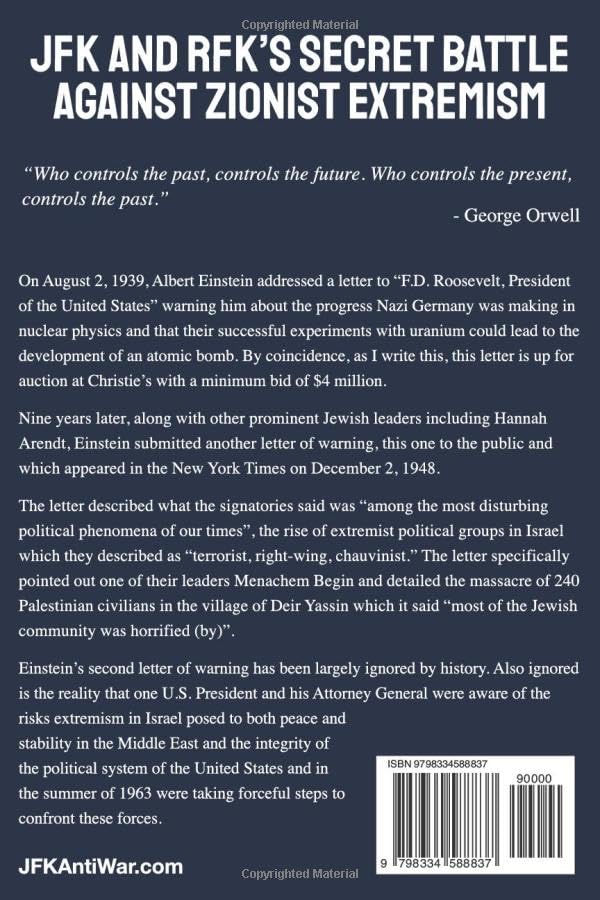 JFK and RFK's Secret Battle Against Zionist Extremism: The Documentary Evidence