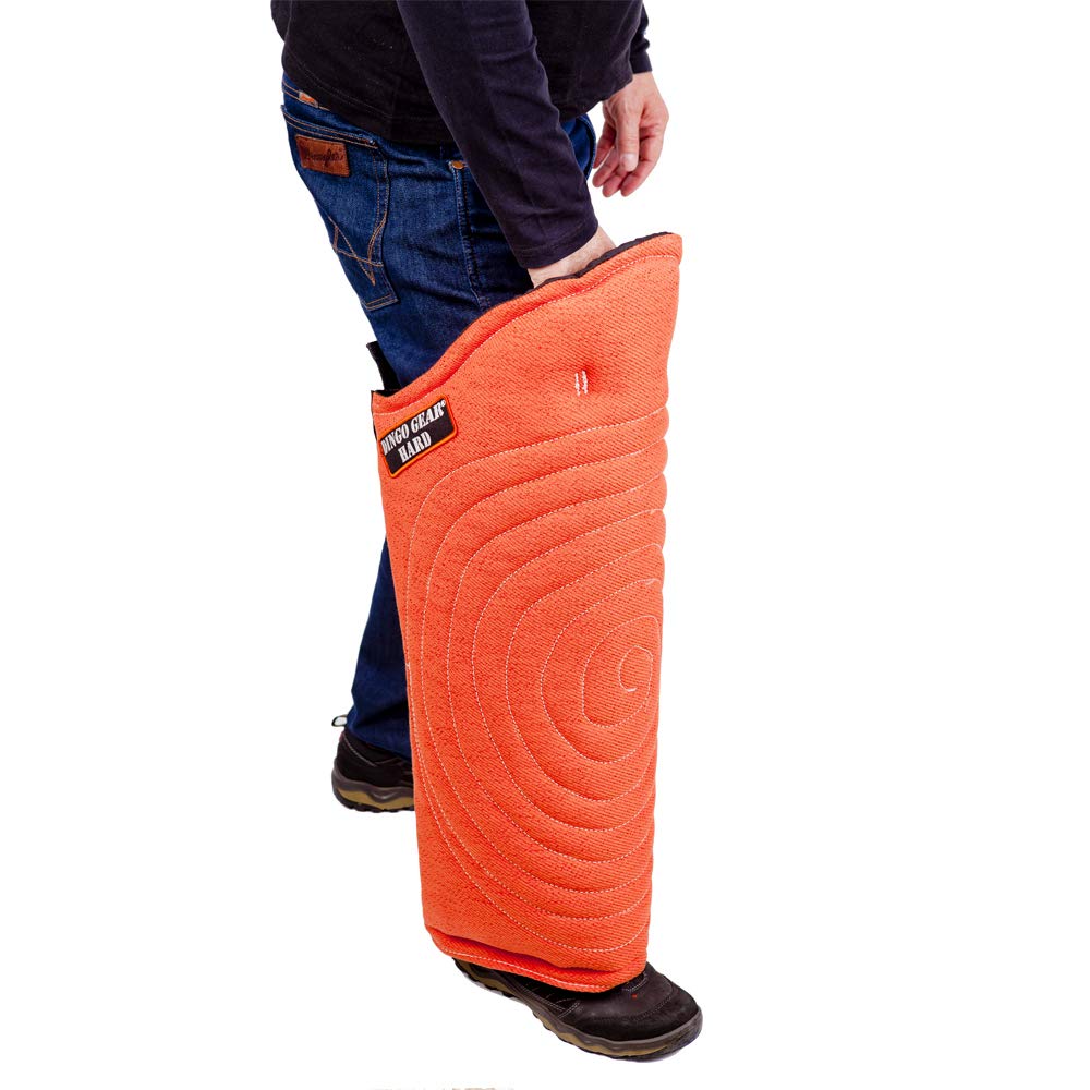 DINGO GEAR Nylcot Leg Sleeve Universal Long Protector for the Dog Training Very Hard Bite Guard Orange S01995