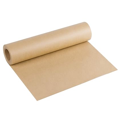 RUSPEPA Braune Kraftpapierrolle - 38,1 Cm X 30 M - Naturrecyclingpapier, Ideal Für Kunsthandwerk, Kunst, Kleine Geschenkverpa