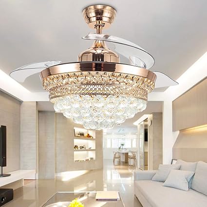 Rs Lighting Invisible Ceiling Fan Light Living Room Bedroom Light