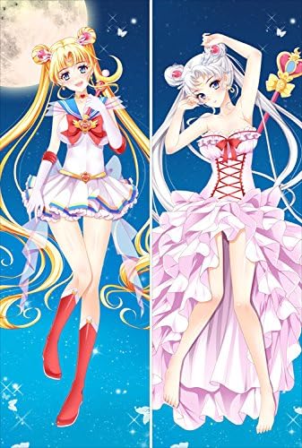 Amazon Com Pillowcase Decorative Sailor Moon Pillow Cover Anime Characters Tsukino Usagi Hugs Body Peach Skin Y9 Home Kitchen