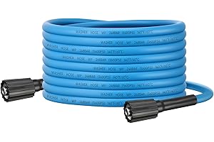 KiloSton 50FT Kink-Resistant Pressure Washer Hose – 248Bar / 3600 PSI, Replacement Hose with M22 Fittings – Compatible with Ryobi, Greenworks, Troy-Bilt, CRAFTSMAN & Most Power Washers