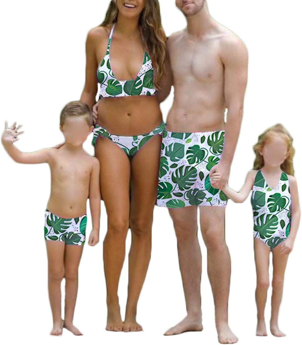 Traje de baño familiar con estampado de mamá y yo siamés, traje de baño para padres e hijos Traje de baño familiar con estampado de mamá y yo siamés, traje de baño para padres e hijos