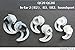 New Replacement Noise Isolation Earbuds 3 Pairs (S, M, L) with Extra Layer Comfort Eartips for Bose QC20 QC20i SoundSport SIE2 SIE2i IE2 IE3 In Ear Earphones (White)