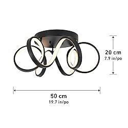 artika Swirl Ribbon 28W LED Modern Flush Mount