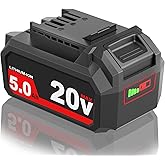 JGSPJ 5.0Ah Battery Replacement for Skil 20V Battery BY519601 BY519603 BY519702 BY519701 20Volt Lithium Batteries,Compatible with SKIL PWRCore 20 Volt Cordless Power Tools