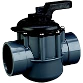 Pentair 263029 Grey/Black Diverter Valve 2-Way 2-Inch (2-1/2-Inch Slip Outside), PVC, Grey/Black