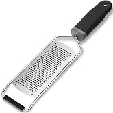 Anddgrous Upgraded Lemon Zester &amp; Cheese Grater, Food Grade Stainless Steel None-Slip Hand Fine Grater for Garlic, Ginger, and Chocolate, Durable and Easy-To-Clean（Dishwasher Safe）