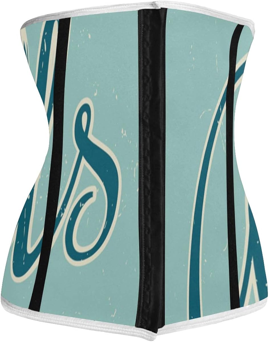 Women 's Waist Cinchers 3 Rows of Hook and Eye Closure Waist Corset