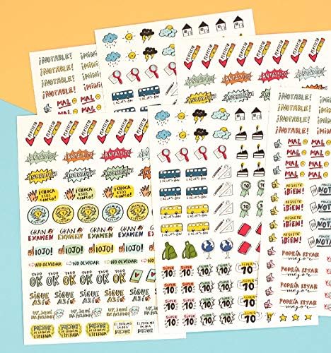Teacher Diary Stickers, Blue - Image 4
