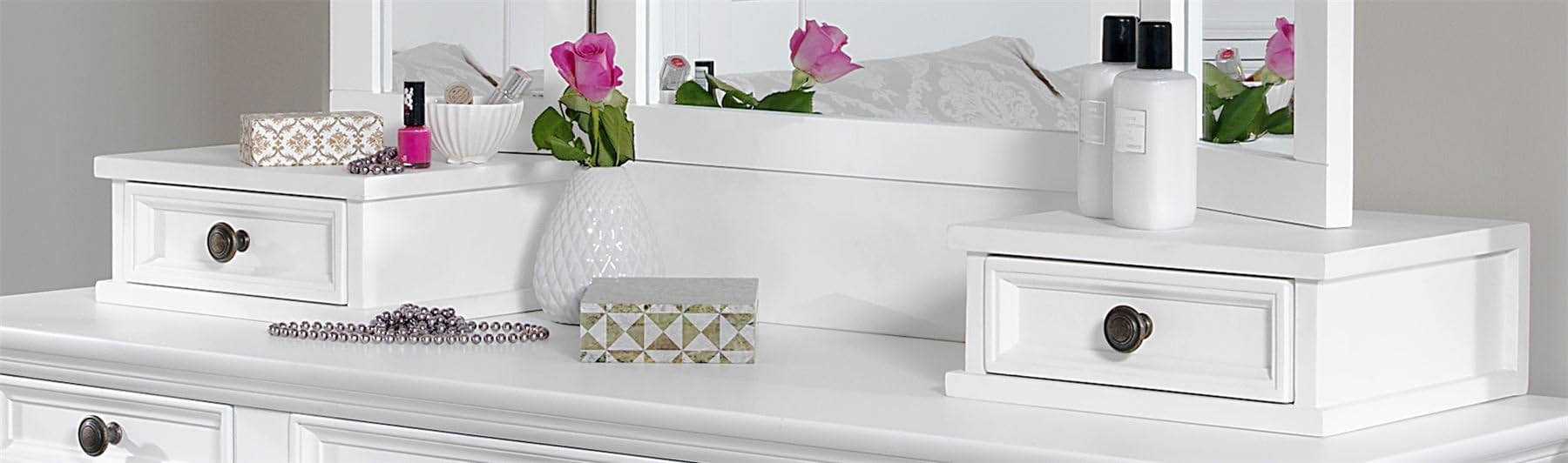 Gainsborough DRAWER EXTENSION for dressing tables. Comes fully assembled. Extra storage for dressing tables or desks. Perfect storage solution.
