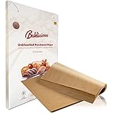 BAKLICIOUS Unbleached Parchment Paper Baking Sheets 220 Pcs, Pre-cut Heavy Duty Parchment Baking Paper for Air Fryer, Oven, B