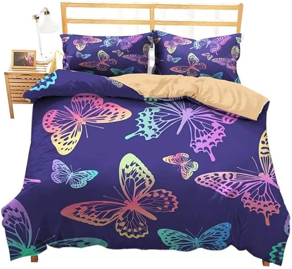 Edredón infantil Imagen creativa 3D Mariposa colorida creativa moderna