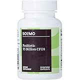 Amazon Brand - Solimo Probiotic 35 Billion CFU, 8 Probiotic Strains with Prebiotic Blend, Supports Healthy Digestion, 30 Vege