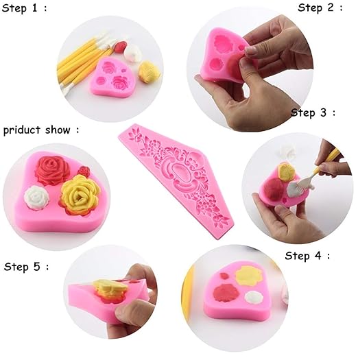 Vivianu Molde de silicona para galletas, diseño de corona europea ...