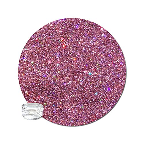 Glitter My World! Ultra Fine Glitter Holographic: Pegasus Pink Mini Jar