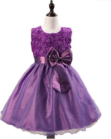 Amazon 9色展開 子供ドレス女の子 ピアノ発表会 結婚式 お姫様 フォーマル リボン飾り子供服 学園祭文化祭 舞台衣装ダンス服 結婚式 入学式 卒業式ドレス 150cm パープル フォーマル 通販
