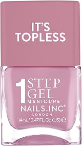 Nails.INC Its Topless Lily Mauve Pink Gel-Like Nail Polish 1-Step