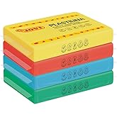 Jovi Modeling Clay, 3 Pounds Total, 4 Non-Drying Bars in Yellow, Red, Blue and Green, 0.77 lb Each, Arts and Crafts Non-Toxic and Gluten Free Plasticine
