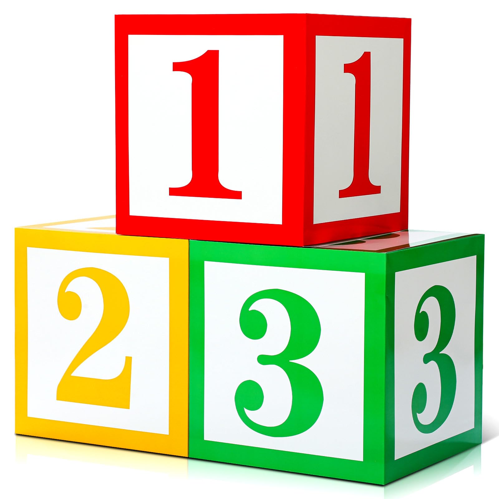 Photo 1 of 3 Pcs 123 Balloon Box Party Decoration Story Party Favor Alphabet Decoration Number Balloon Box Inspire Cartoon Story Decor for Preschool Kindergarten Graduation Birthday Celebration Baby Shower