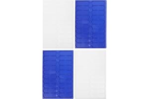 PARTYKINDOM 4pcs Microscope Slide Storage Plate - Each Plate 20 Slices Microscope Slide - Drying Storage Trays for Pathological Operation Cooler Microscope Slides (White/Blue)