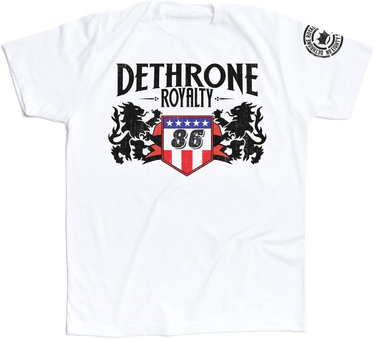 DETHRONE 86 Badge T-Shirt - White