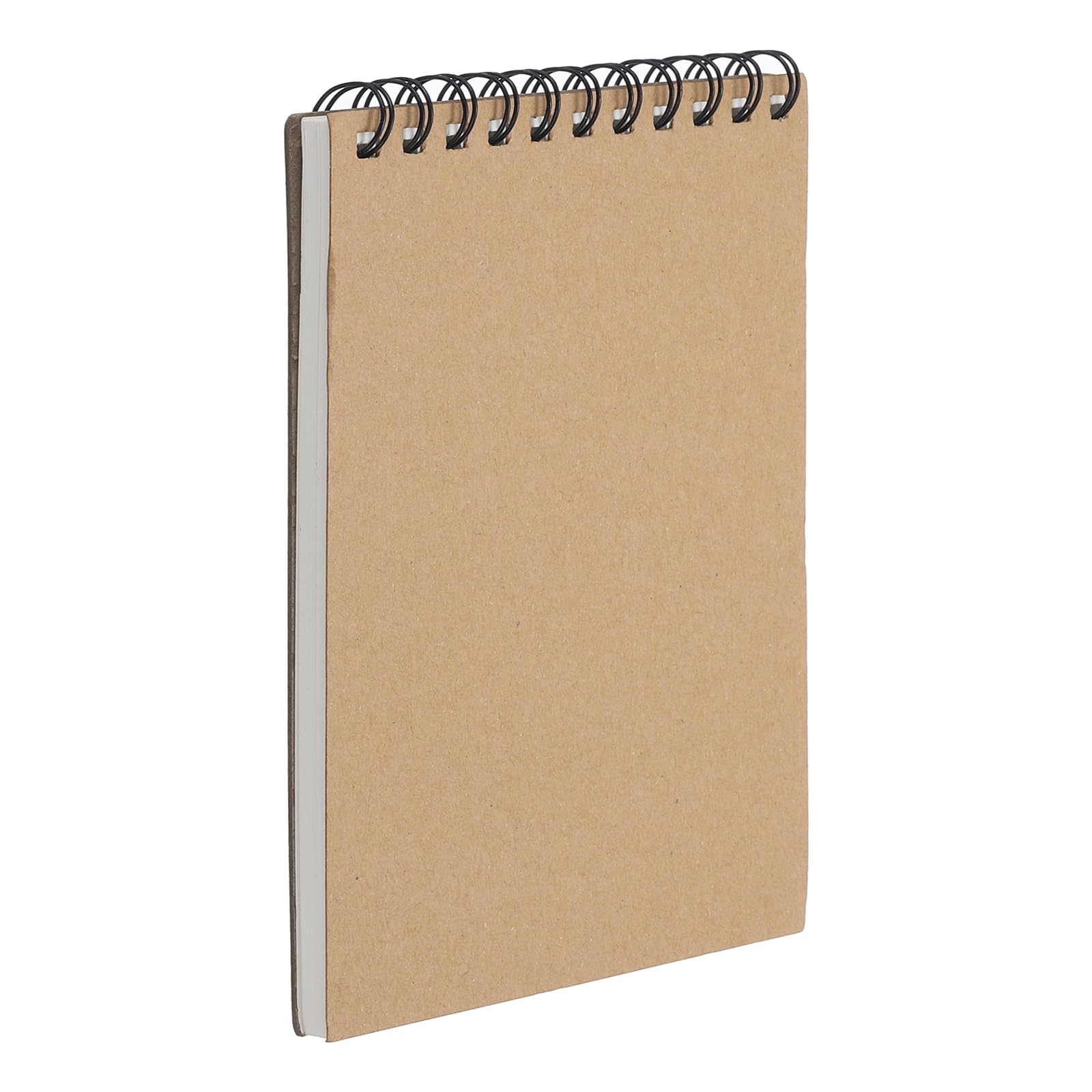 PATIKIL 8 x 6" Top Spiral Bound Sketch Book, 1 Pcs 30 Sheet 60 Pages 160GSM Retro Spiral Sketchbook Notebook for Artist Drawing Painting Writing