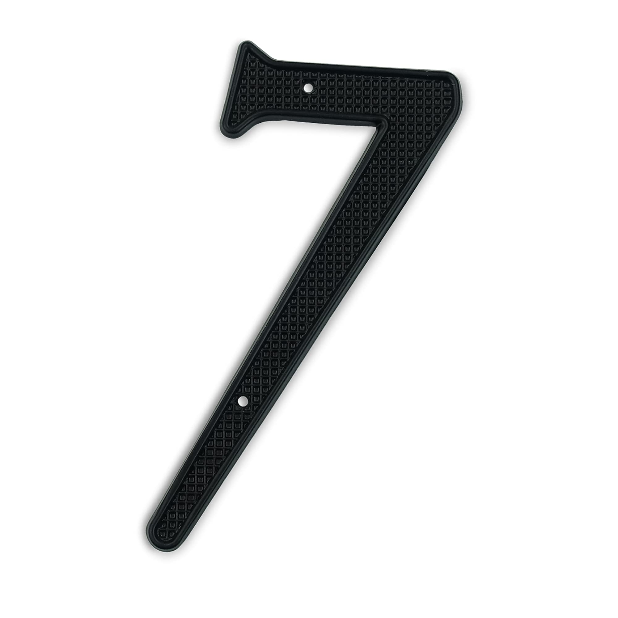 HASWARE House Number Sign 4 inch Modern Door Numbers Signage Plaque Street Home Address Numerals Zinc Alloy (7, Grid Black)