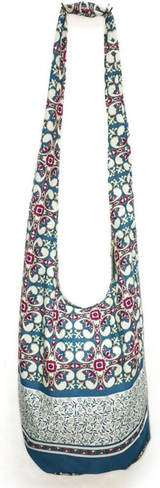 Bohemian Cotton Hippie Crossbody Bag Hobo Sling Bag Handmade Messenger Shoulder Bags