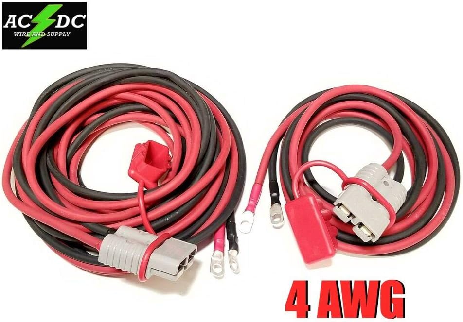 2 GAUGE 33 FT UNIVERSAL QUICK CONNECT WIRING KIT TRAILER MOUNTED WINCH