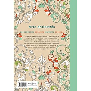 Arte antiestrés: 100 láminas vintage para colorear (Spanish Edition)